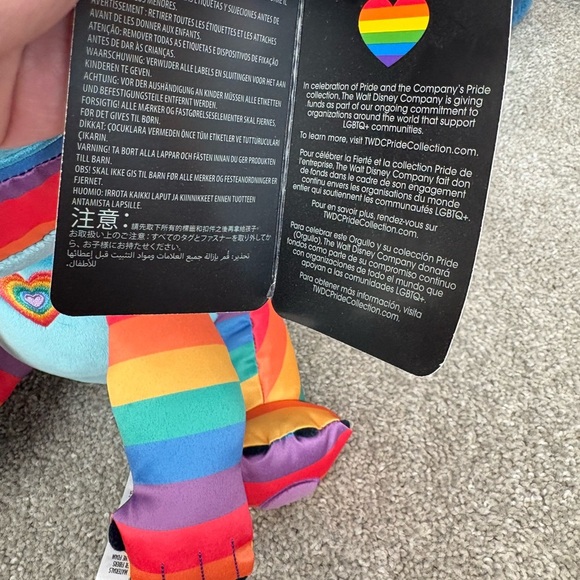NWT Disney Pride Collection Rainbow Stitch Plush - Picture 4 of 11